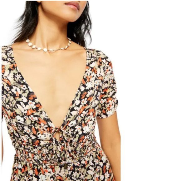 Free People Forget Me Not Floral Minidress. - Picture 4 of 4
